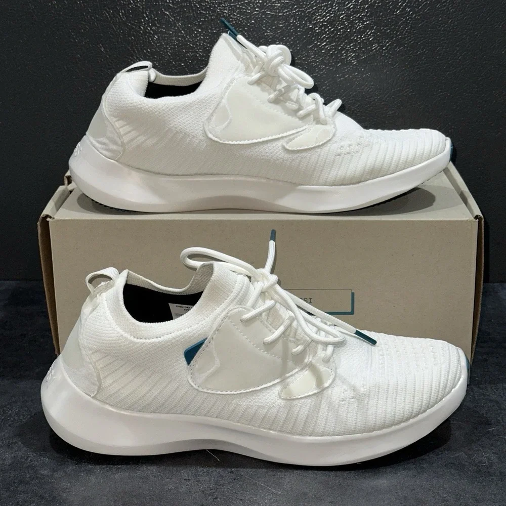 Vessi Everyday Move Sneaker 2.0 Mens Size 9 Lace Up Waterproof Shoes Polar White